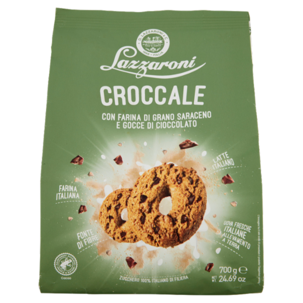 Lazzaroni Croccale con Farina di Grano Saraceno e Gocce di Cioccolato 700 g