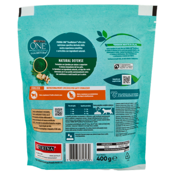 PURINA ONE DualNature Sterilizzato Salmone 400g