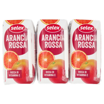 Selex Succo Arancia Rossa 3 x 200 Ml