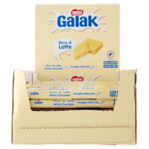 GALAK Barretta Cioccolato Bianco 36 Barrette Da 40g (1,44kg)