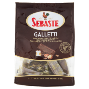 Sebaste Galletti Torroncini Friabili Con Nocciole Ricoperti Di Cioccolato 180 g