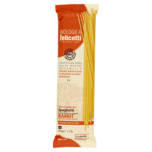 Felicetti Biologica Spaghetti di Grano Khorasan a Marchio Kamut 500 g