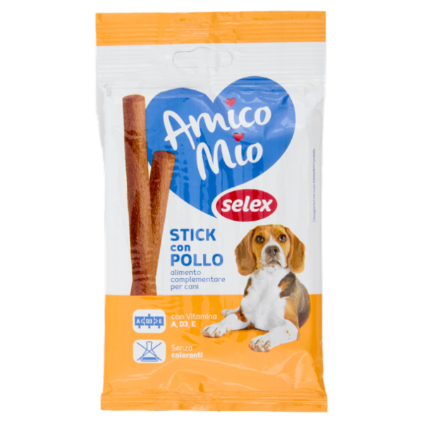 Selex Amico Mio Cane Stick con Pollo 10 Pezzi 90 g