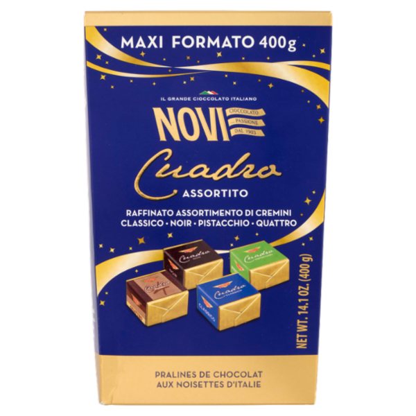 Novi Cuadro Assortito Classico - Noir - Pistacchio 400 g