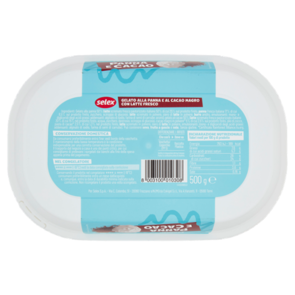 Selex Gelato Panna e Cacao 500 g