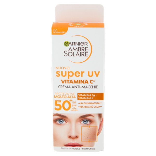 Garnier Ambre Solaire Fluido Anti - Macchie alla Vitamina C SPF50 40 ml