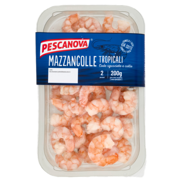 Pescanova Mazzancolle Tropicali Code sgusciate cotte 200 g