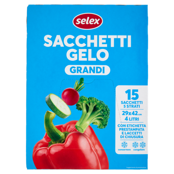 Selex Sacchi Gelo Grandi Cm 29X42 15 pezzi