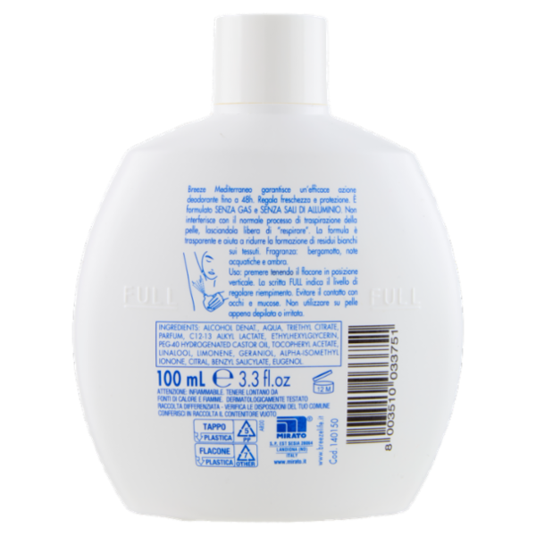Breeze Mediterraneo Deodorante Profumato 48h 100 mL