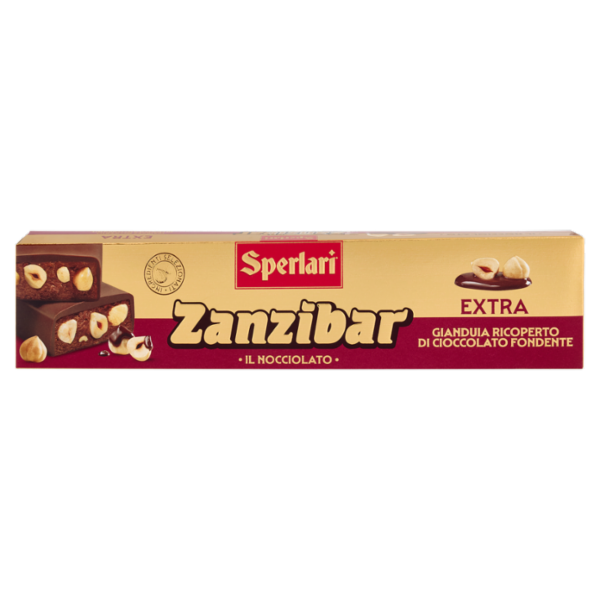 Sperlari Zanzibar il Nocciolato Extra Gianduia Ricoperto di Cioccolato Fondente 250 g