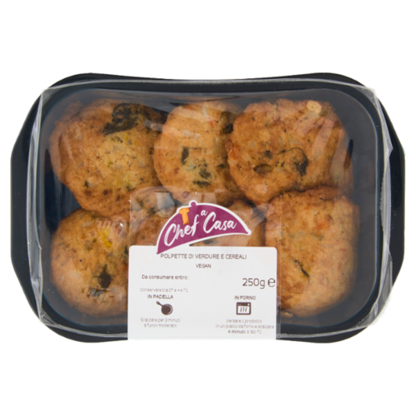 Chef a Casa Polpette di Verdure e Cereali 250 g