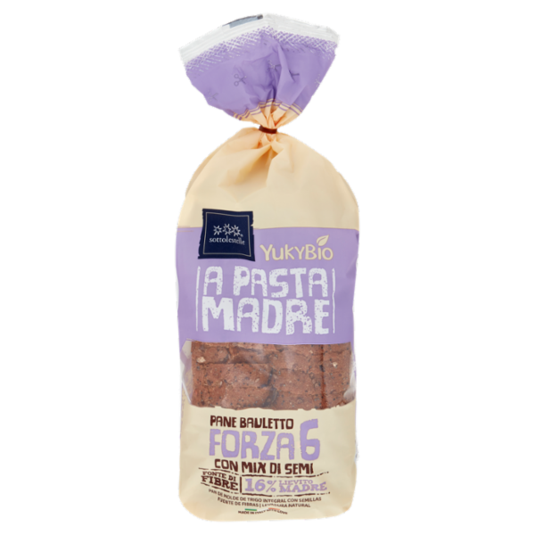 YukyBio A Pasta Madre Pane Bauletto Forza 6 con Mix di Semi 400 g