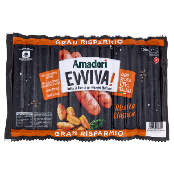 Amadori Evviva! Ricetta Classica 1000 g