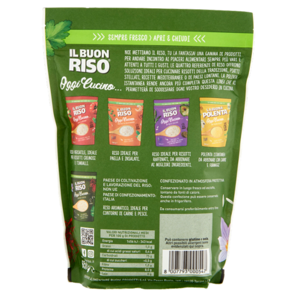 Il Buon Riso Oggi Cucino... un Piatto Esotico! Riso Aromatico 650 g