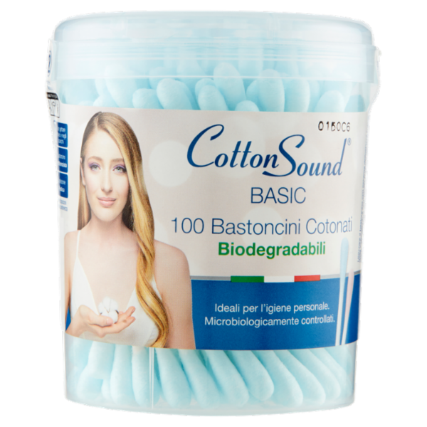 Cotton Sound Basic Bastoncini Cotonati Biodegradabili 100 pz