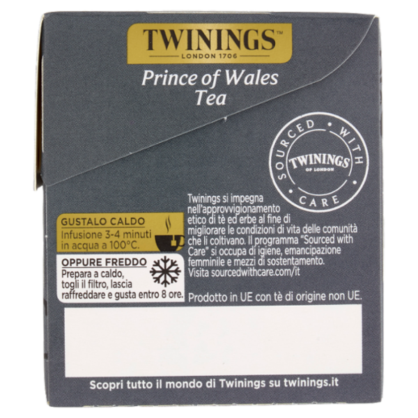 Twinings Prince of Wales Tea Tè Nero 25 filtri The 50 g