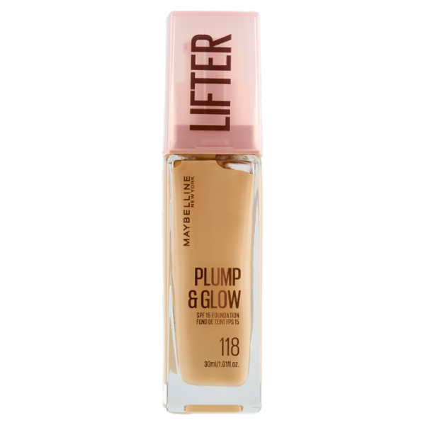 Maybelline New York Lifter Plump & Glow Fondotinta 118 30 ml