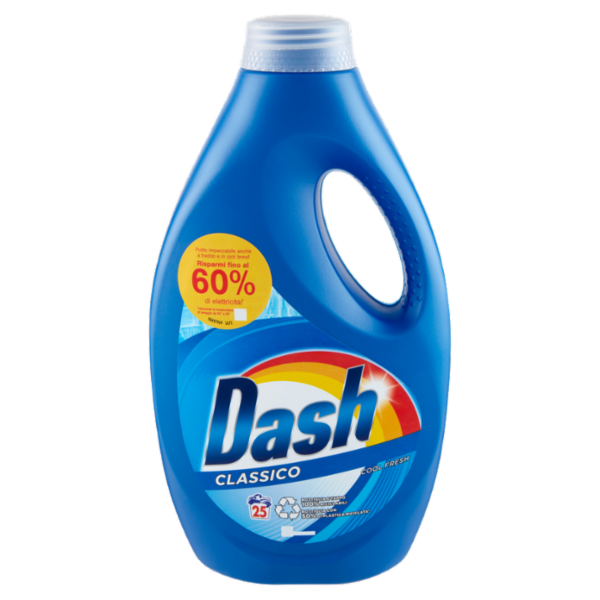 Dash Detersivo Liquido Lavatrice, Classico, 25 Lavaggi 1250 ml