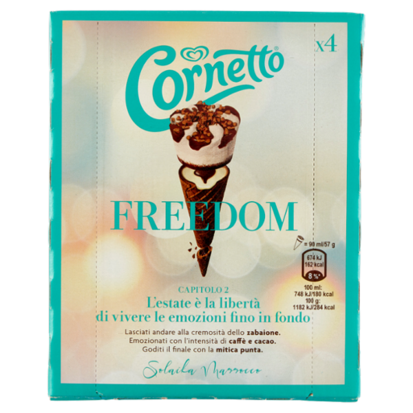 Cornetto Algida Freedom Solaika Marrocco 4 x 57 g