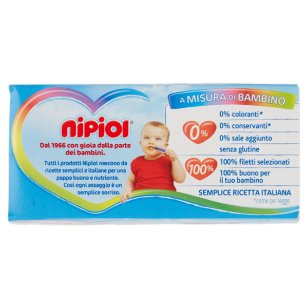 nipiol Salmone e Nasello con verdure Omogeneizzato 2 x 80 g