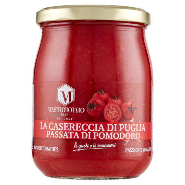 Mastrototaro food la Casereccia di Puglia Passata di Pomodoro 500 g