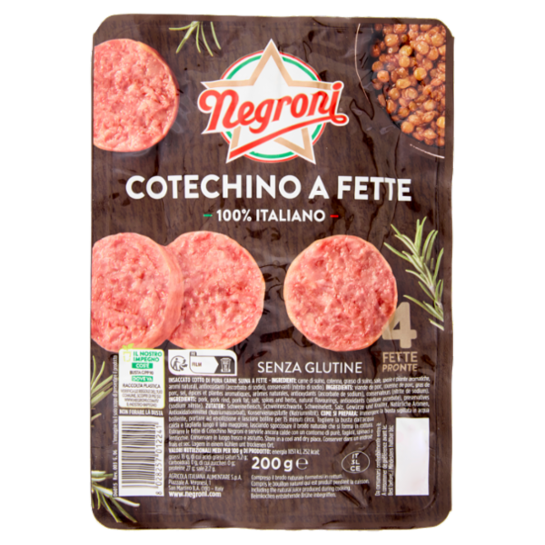 Negroni Cotechino a Fette 200 g