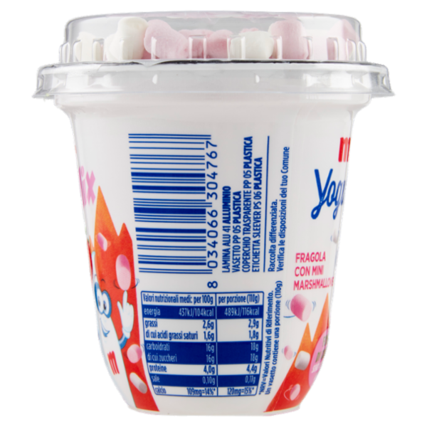 Milk Yogurt Mix Fragola con Mini Marshmallows 110 g