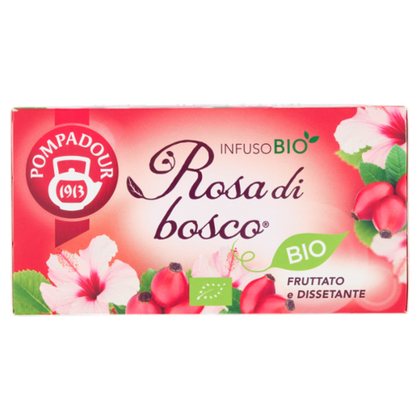 Pompadour Rosa di bosco Bio 18 x 3,2 g