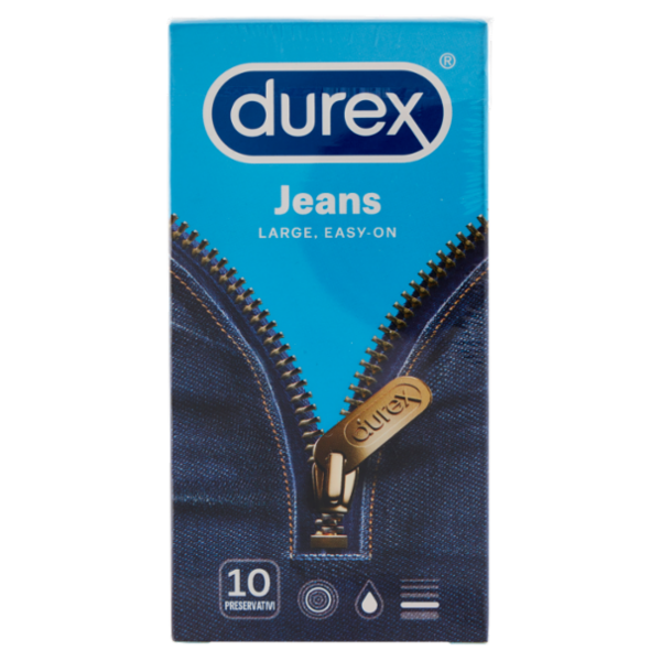 Durex Preservativi Jeans, 10 Profilattici