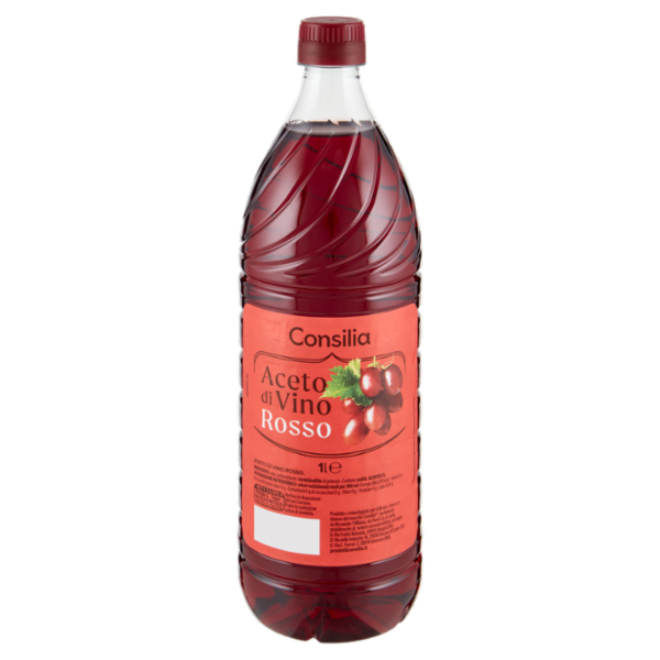 Consilia Aceto di Vino Rosso Acidità 6,0% 1 L