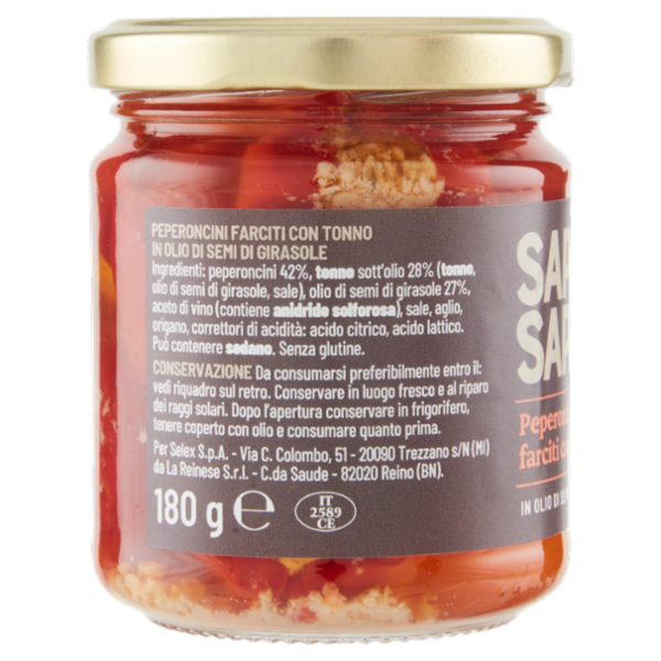 Selex Saper di Sapori Peperoncini Farciti con Tonno 180 g