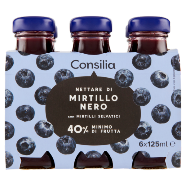 Consilia Nettare di Mirtillo Nero 6x125 ml