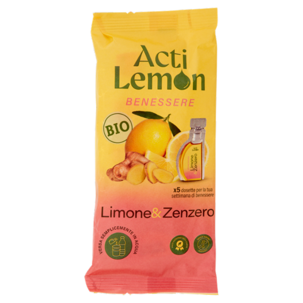 ActiLemon Benessere Limone & Zenzero 5 x 15 ml
