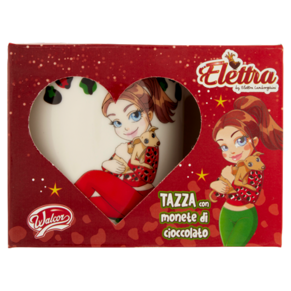 Walcor Tazza con monete di cioccolato Elettra by Elettra Lamborghini 45 g