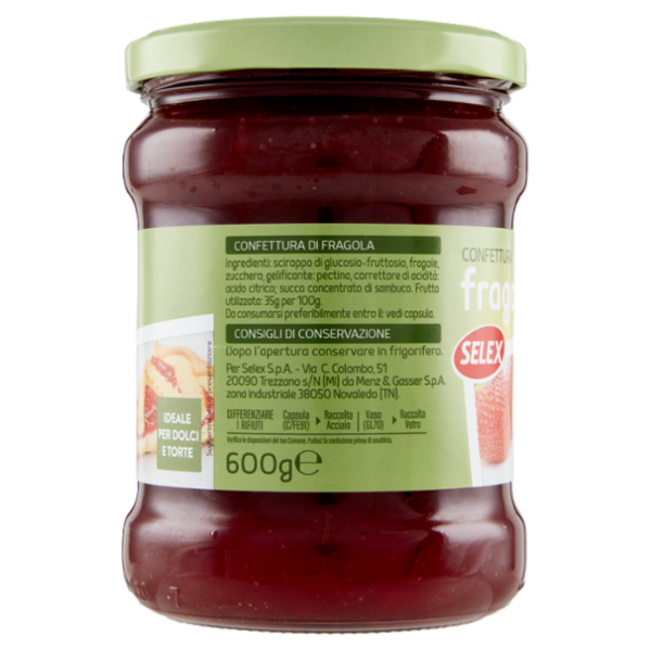 Selex Confettura di Fragole 600 g