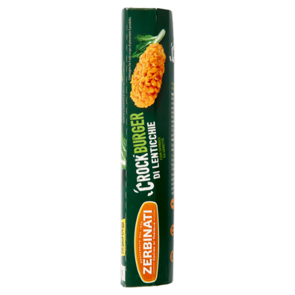 Zerbinati Crockburger di Lenticchie con Spinaci ed Erbette 2 x 80 g