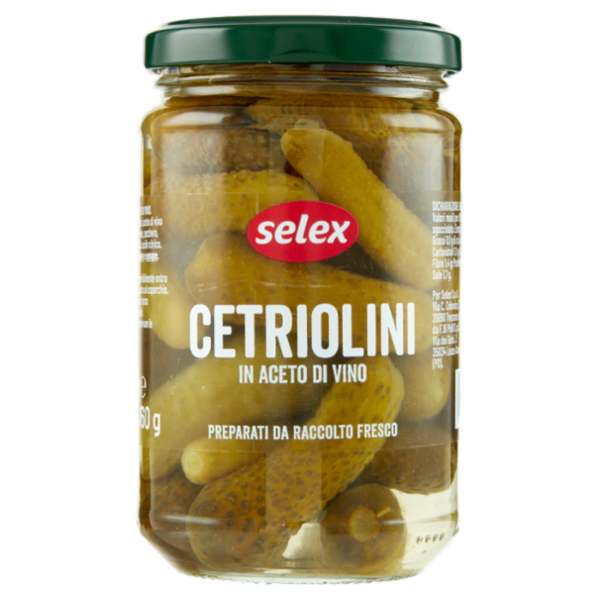 Selex Cetriolini Aromatizzati con Aceto di Vino 300 g