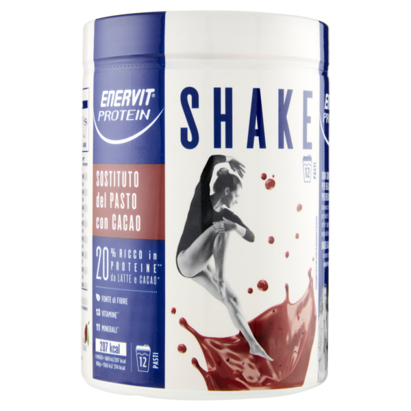Enervit Protein Shake Sostituto del Pasto con Cacao 12 Pasti 420 g