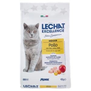 Le Chat Excellence Indoor Pollo Con Riso, Uova, Mela 400 g