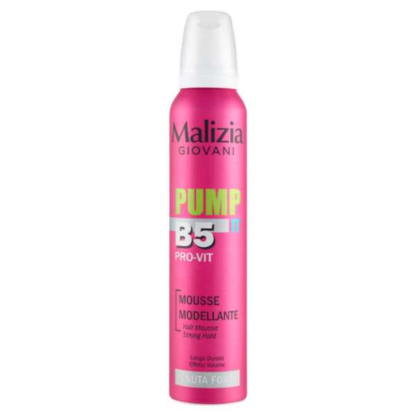 Malizia Giovani Pump IT B5 Pro-Vit Mousse Modellante Tenuta Forte 200 mL