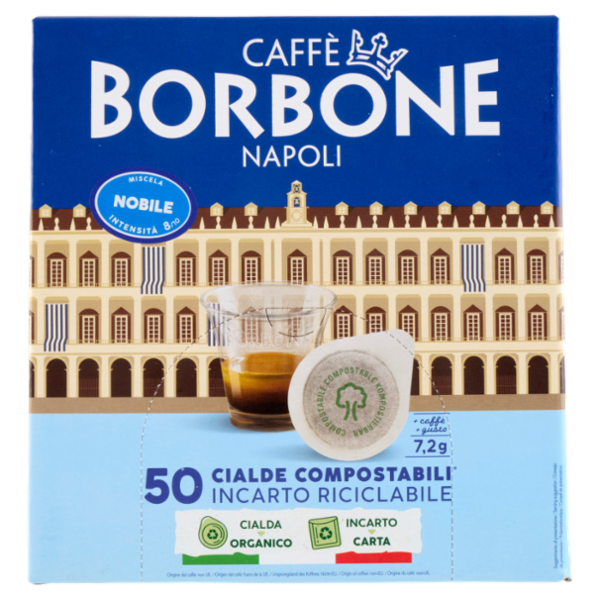 Caffè Borbone Miscela Nobile Cialde Compostabili* 50 x 7,2 g