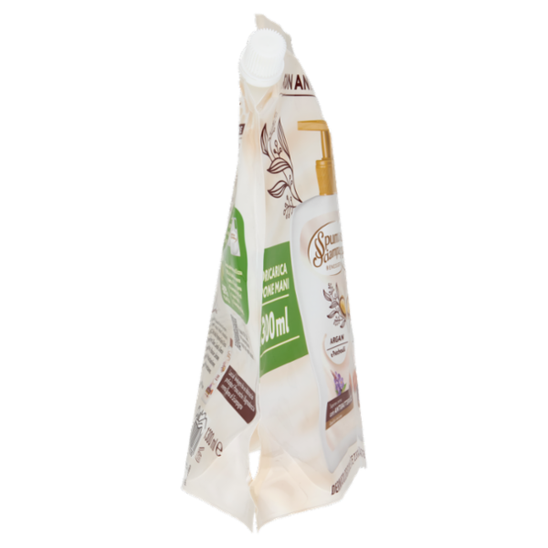 Spuma di Sciampagna Benessere Sapone crema Argan e Patchouli Ecoricarica 1300 ml