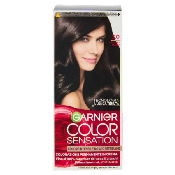 Garnier Color Sensation Colorazione Permanente in Crema 3.0 Castano Scuro