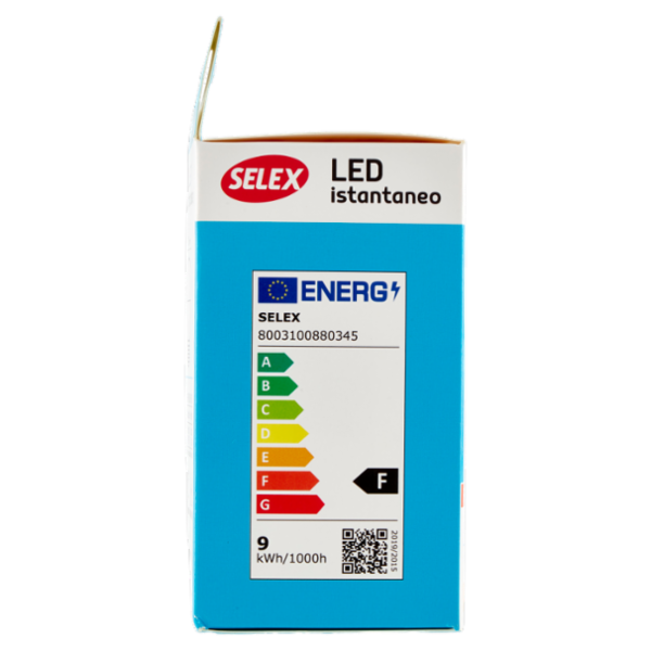 Selex Lampadina Led Goccia E27 9W Luce Calda