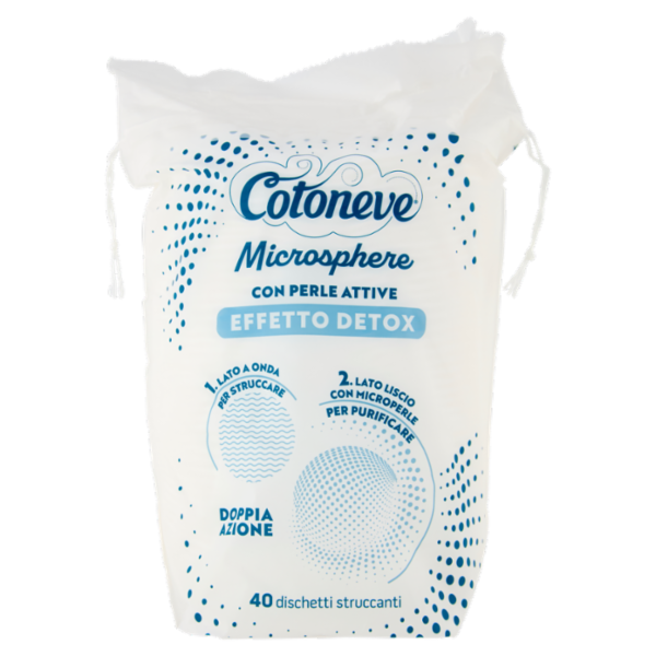 Cotoneve Microsphere con Perle Attive dischetti struccanti 40 pz