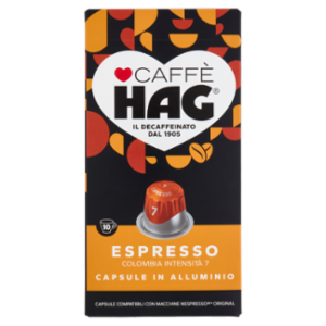 Caffè HAG Espresso Colombia 7- 10 Capsule Caffè Compatibili Con Macchine Nespresso*® Original 52g