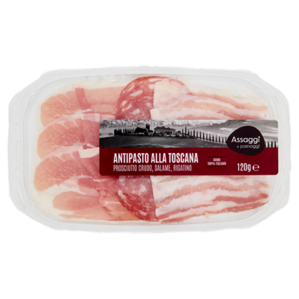 Assaggi e paesaggi Antipasto alla Toscana Prosciutto Crudo, Salame, Rigatino 120 g