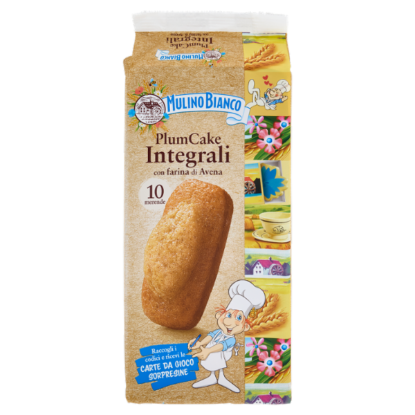 Mulino Bianco Plumcake Integrale Merenda con 100% Farina Integrale 10 pezzi 330g