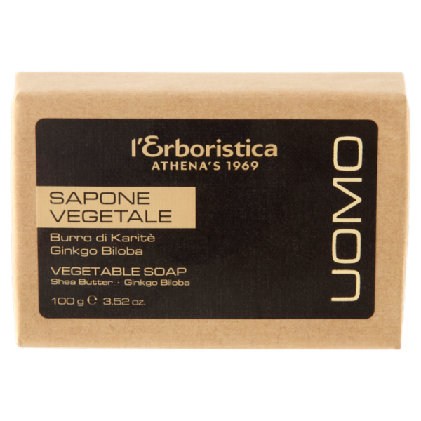l'Erboristica Uomo Sapone Vegetale Burro di Karitè Ginkgo Biloba 100 g