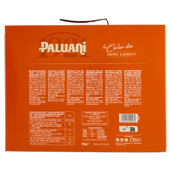 Paluani la Colomba Zero Canditi 700 g